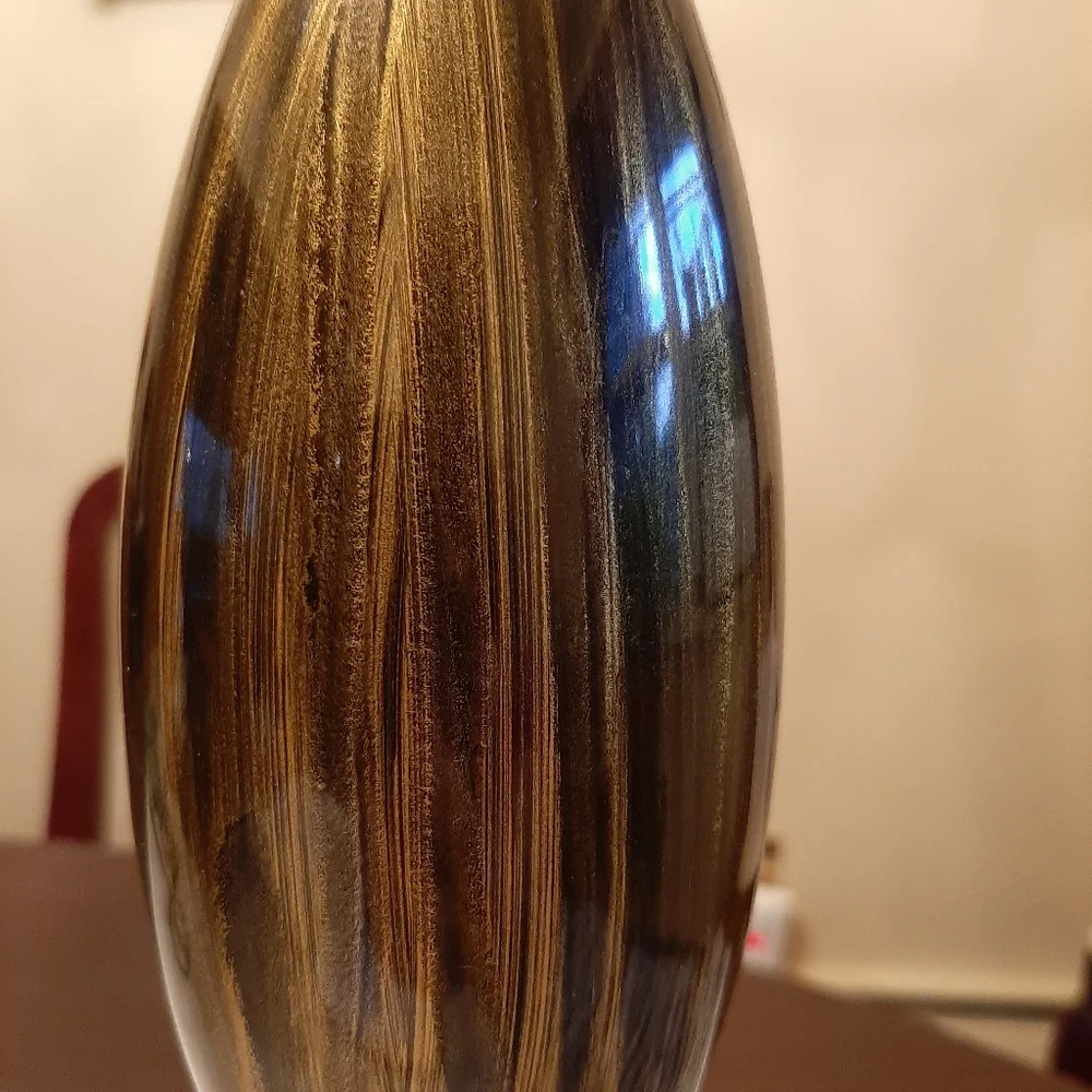 Gold & Black Vase